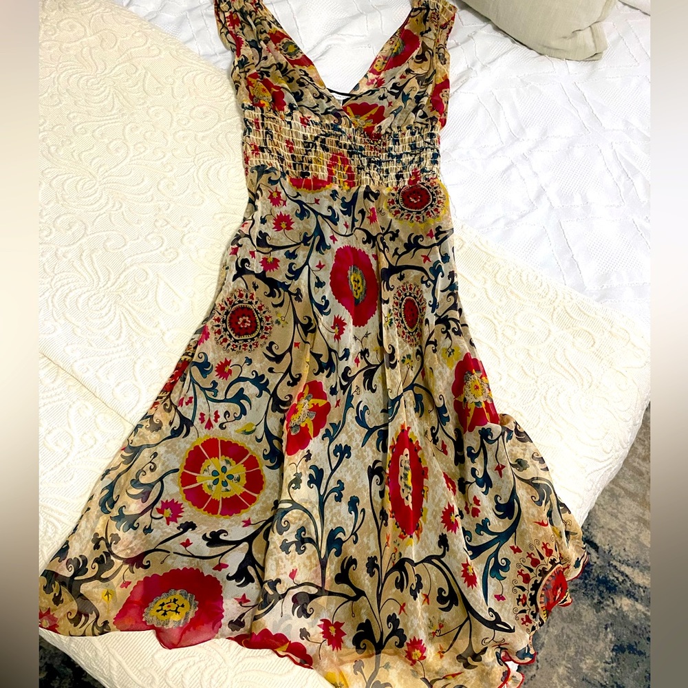 Diane von Furstenberg Floral Silk Dress